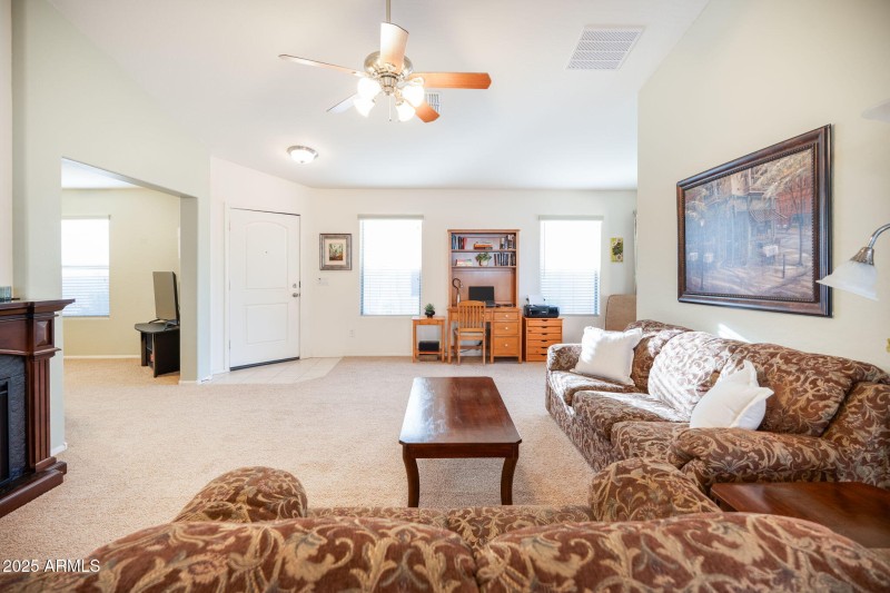 great room & den access