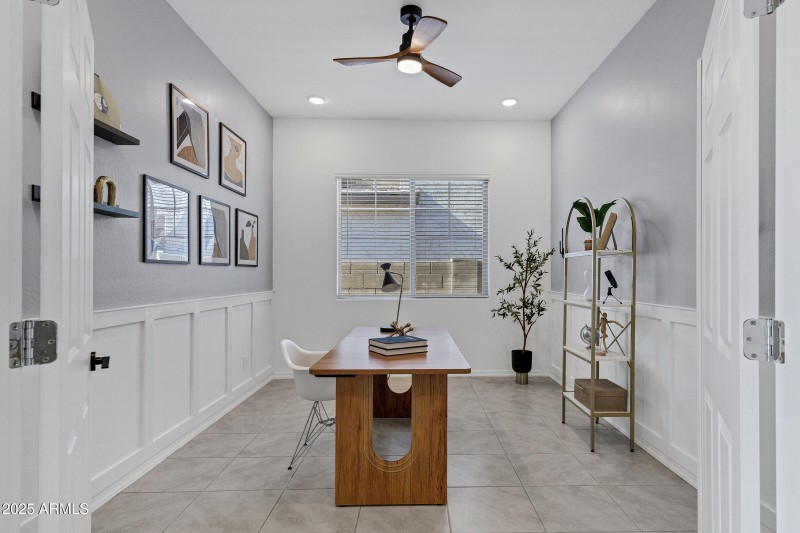 Office/Den Space with Double Doors