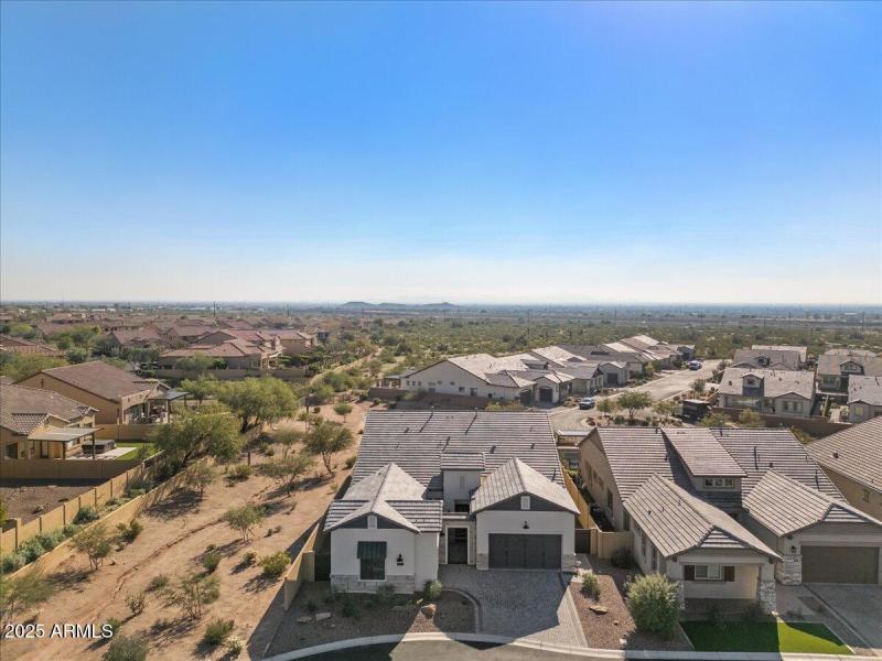 Aerial front of home