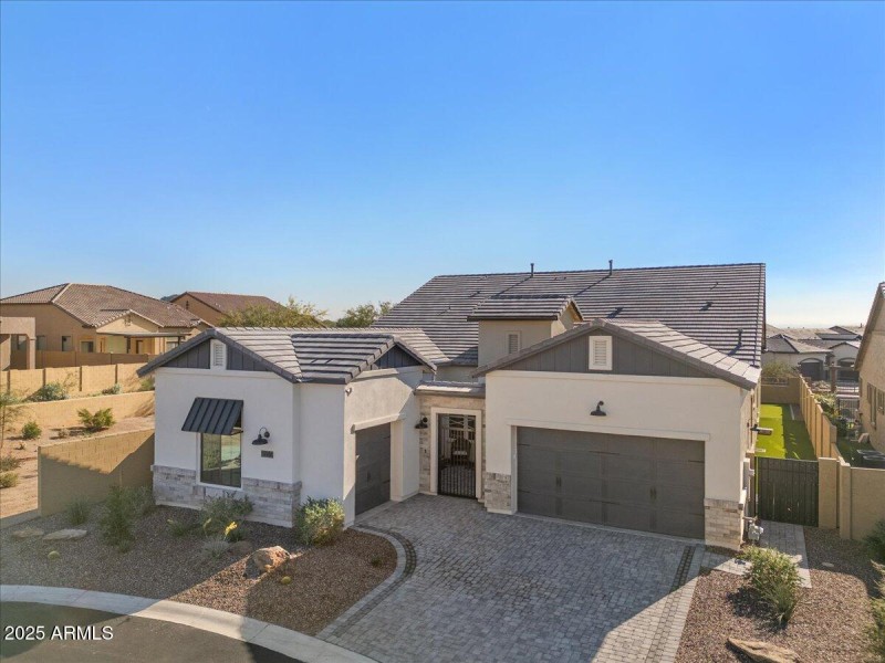 Aerial front of home