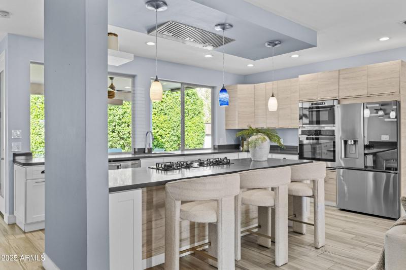 Kitchen with island seating