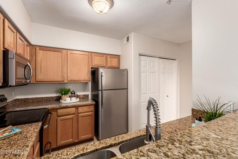 Kitchen View to Laundry