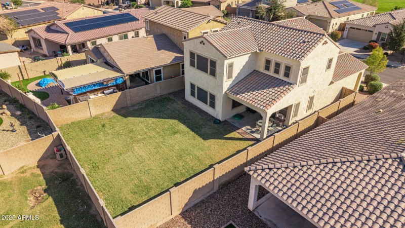 AEIRAL VIEW OF BACK OF THE HOME