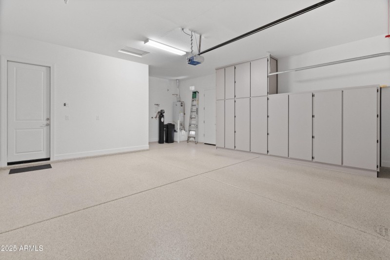 water softener/built in cabinets