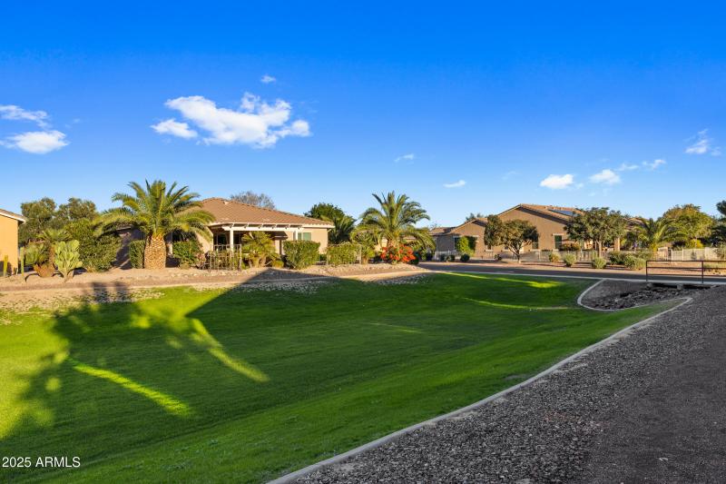 Greenbelt behind home