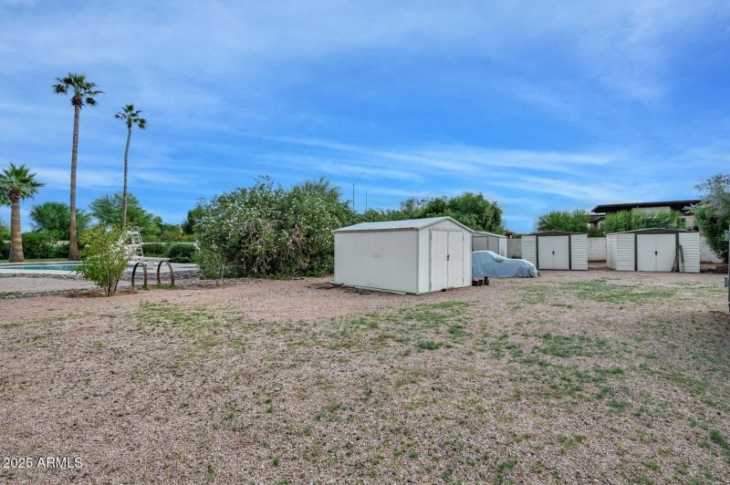 West Side yard-Sheds