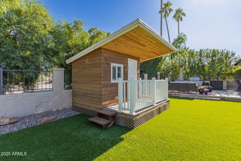 Playhouse in Backyard