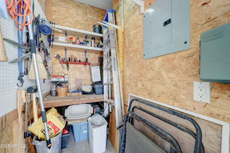 Storage shed has lots of room