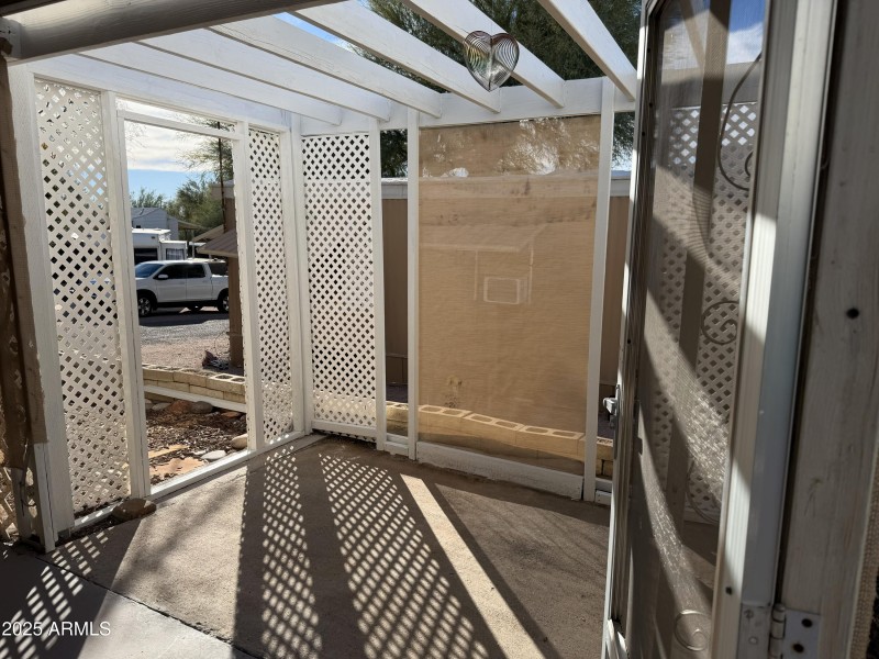 extra space off patio