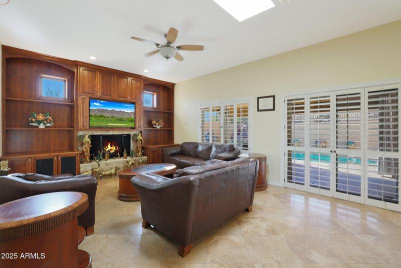 Family Room with patio door