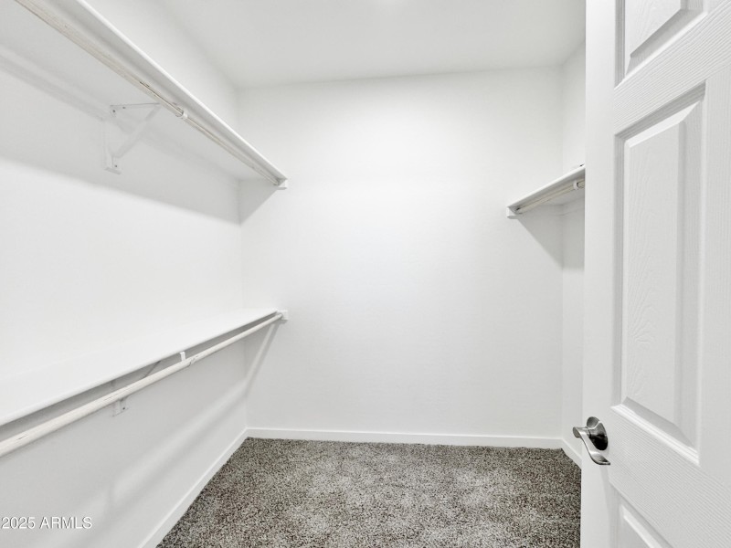 Large walk in master closet