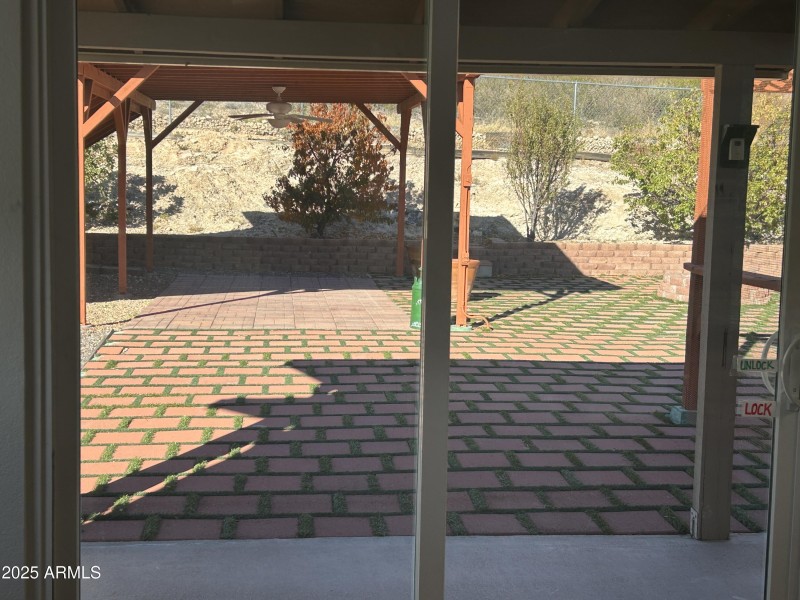 view to rear patio area