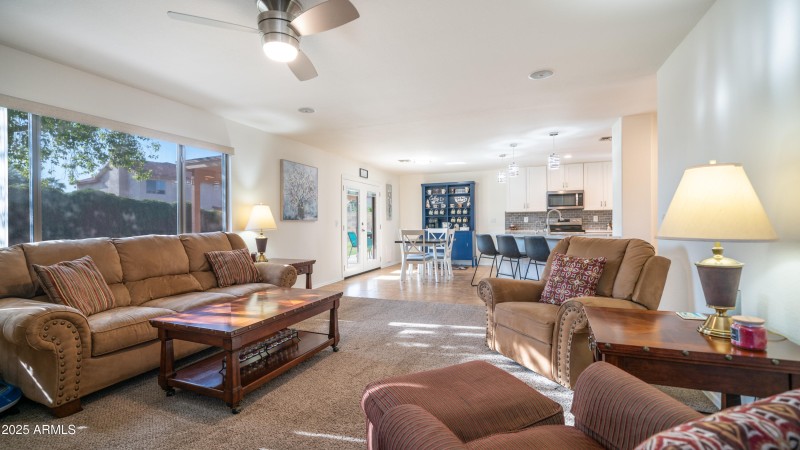 Family room to eat in kitchen