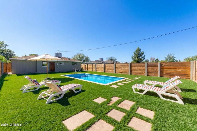 30 Staged Yard with House View