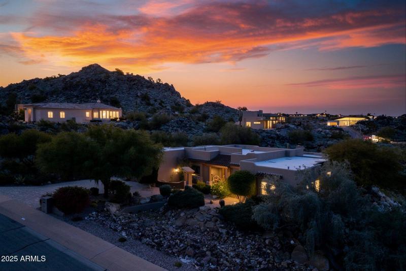 Panoramic Mountain Views at Sunset