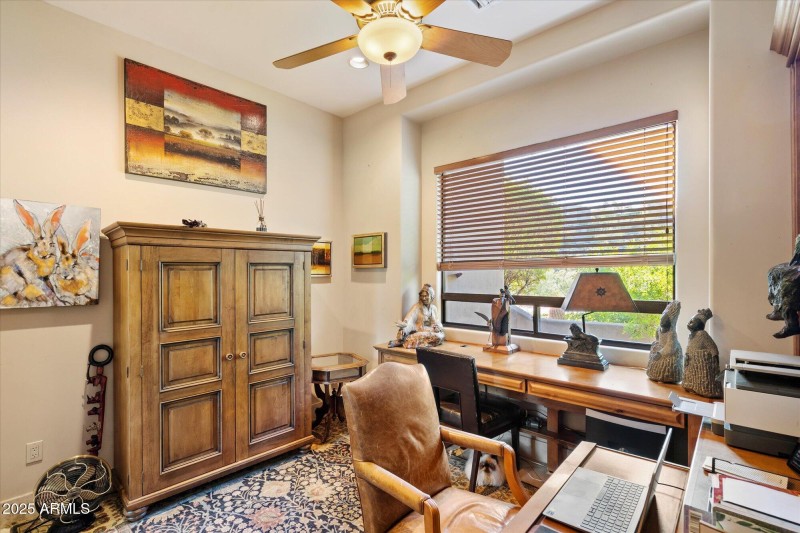 Private Home Office with Desert Views