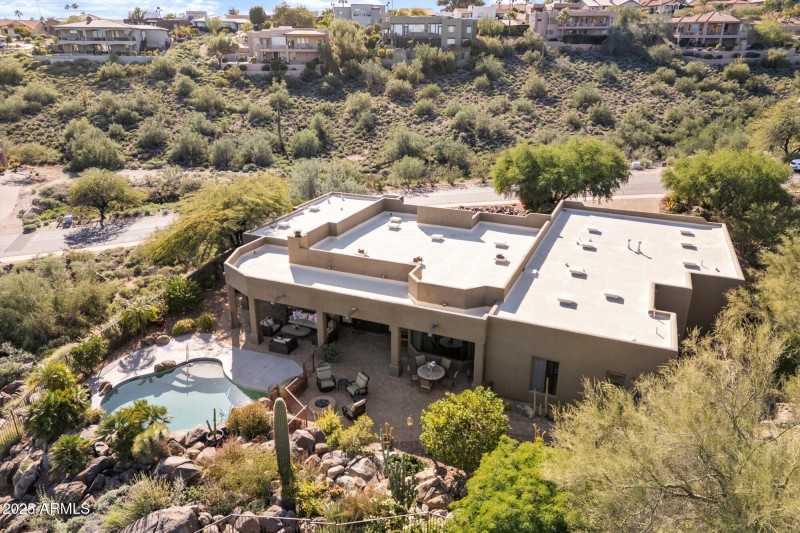 Rear Elevation Aerial View