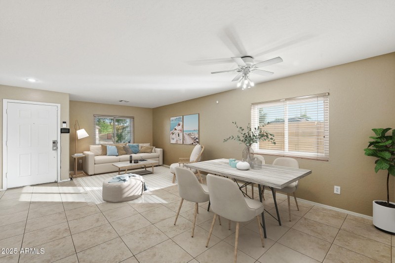 Staged Living/ Dining Room