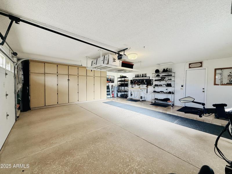 Extra Large Garage with Built In Storage