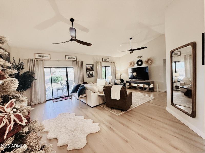 Great Room with Vaulted Ceilings