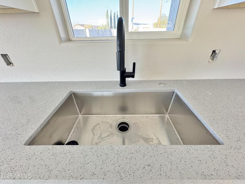 Farm sink/Quartz counters