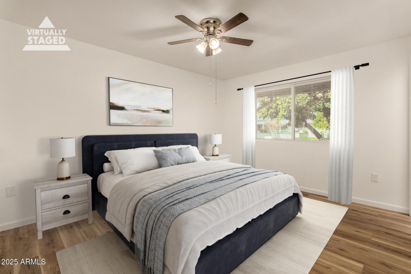 Virtually Staged- Bedroom