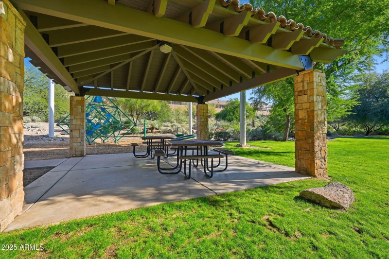 Shade & seating in community