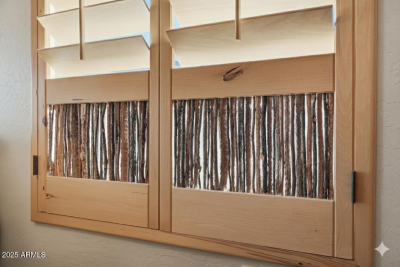 Custom southwest design in shutters