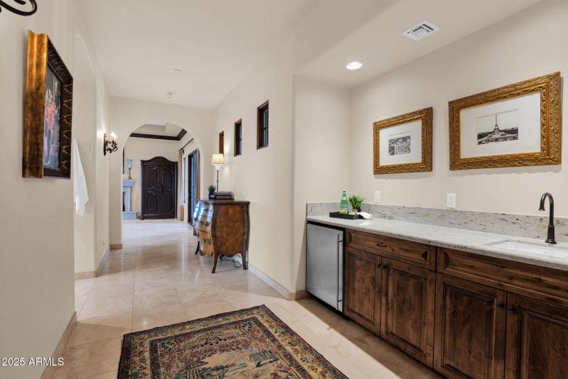 Primary Entryway with Beverage Center