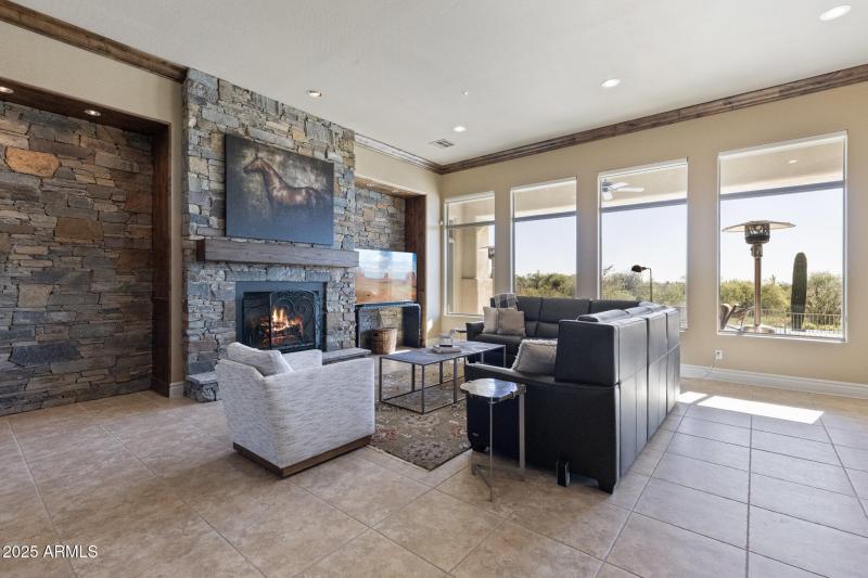 Living Room Fireplace View