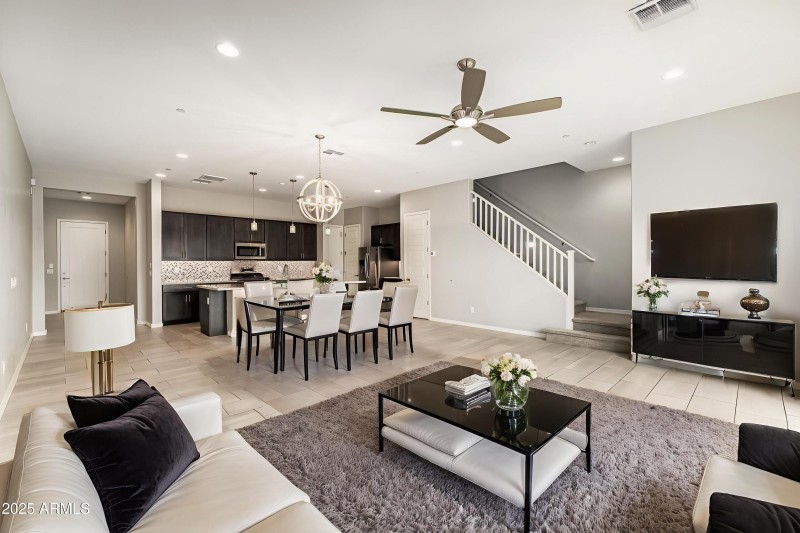 Virtually Staged Living Room