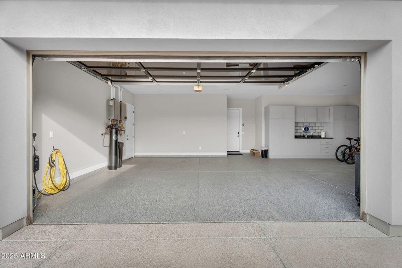 EV charger in garage