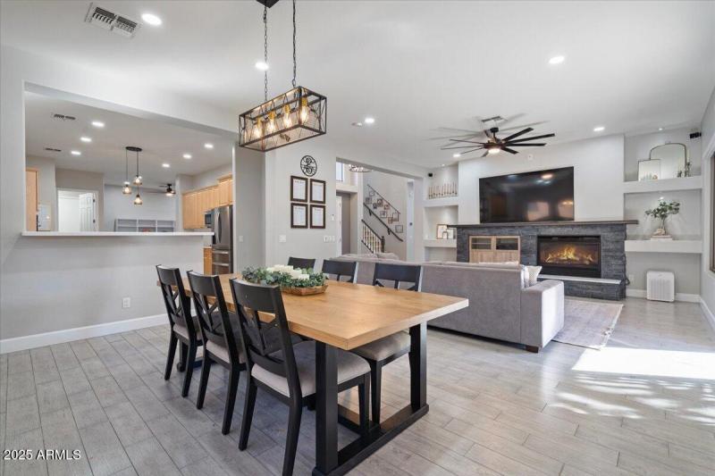 Open concept living/dining