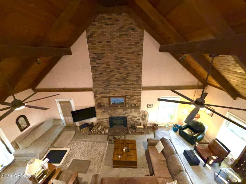 LOOKING DOWN ON THE GREAT ROOM