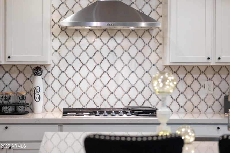 Custom tile backsplash