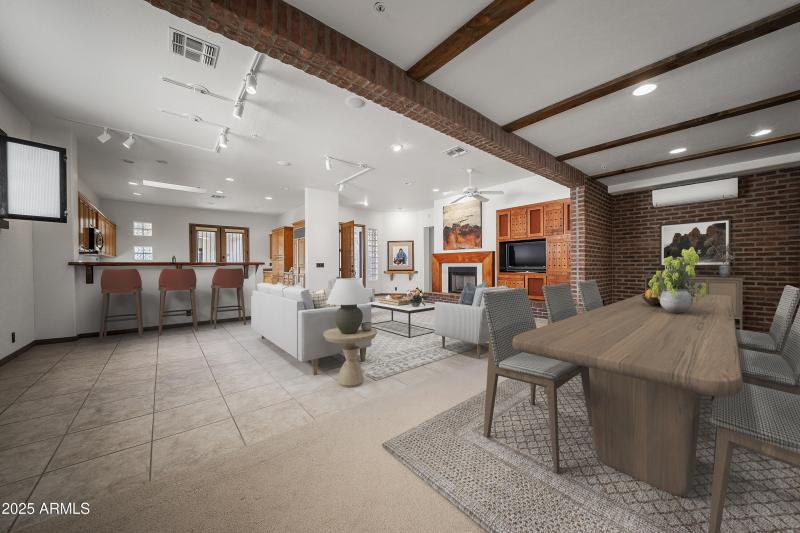 Living room furnished