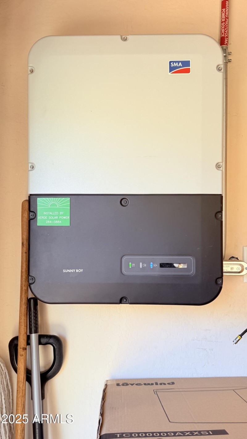 Solar Control Panel in Garage