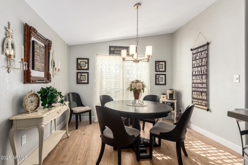 Dining area off kitchen