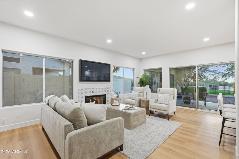 Second downstairs living space views
