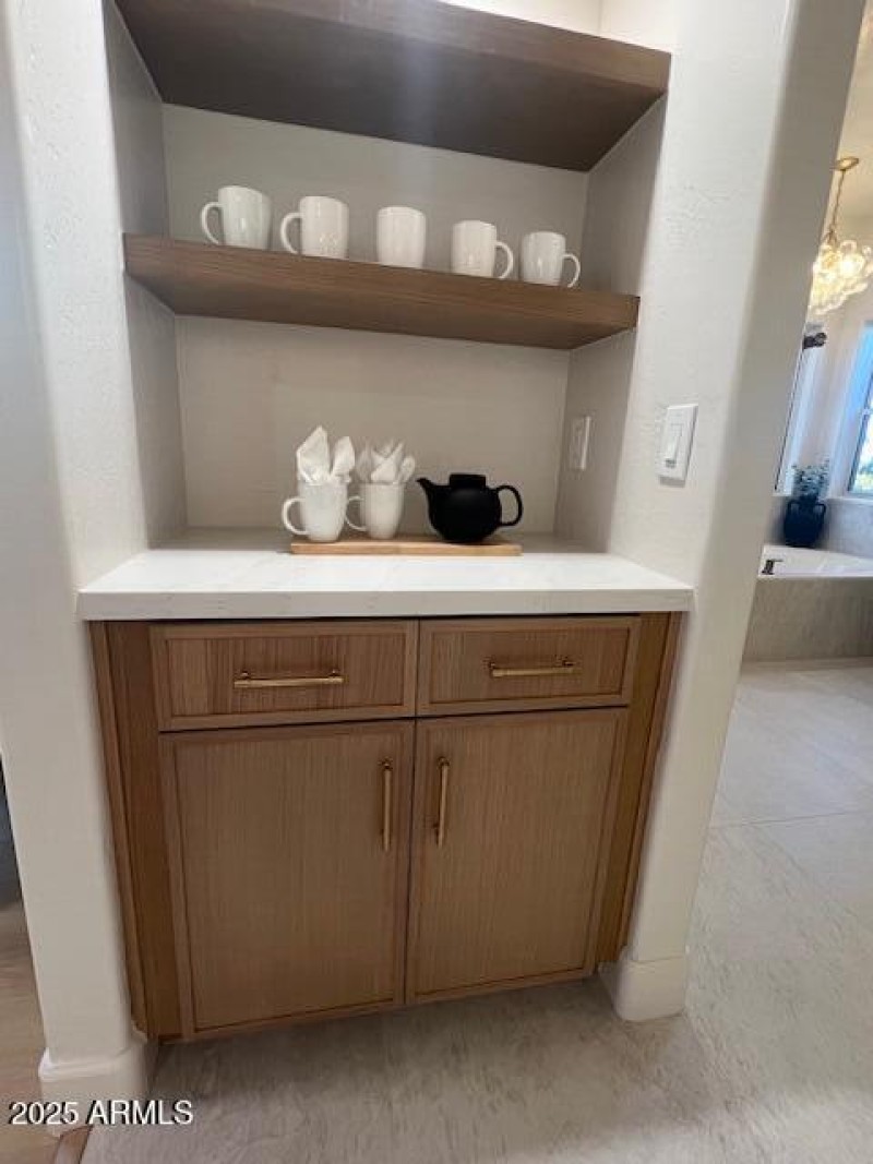 Primary suite coffee bar