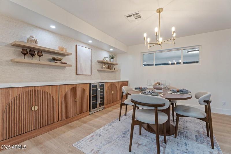 Dry Bar w/ Beverage Fridge