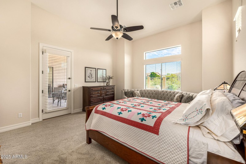 Private exit to backyard