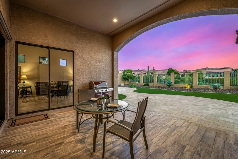 Extended covered patio