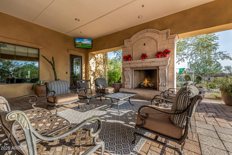 Clubhouse outdoor area