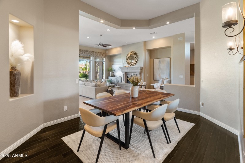 dining room looking into Living room - C