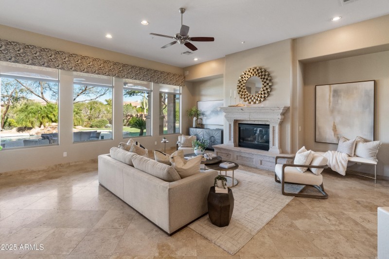 living room looking out