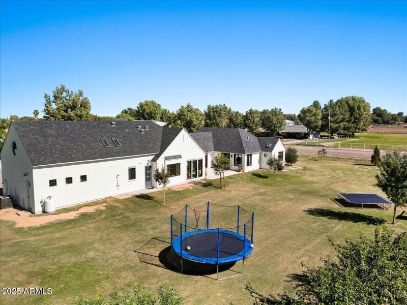 74-Aerial back of home and yard