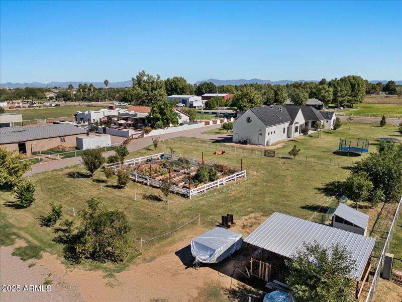 76-Aerial back of home and yard