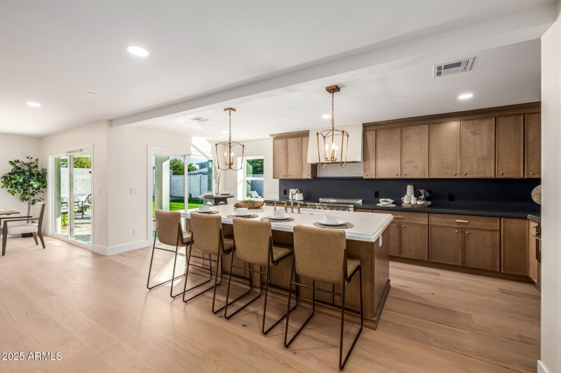 Quartz Counters in Kitchen and Bathrooms