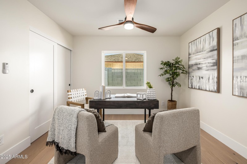 Bedroom 5 set up as an office